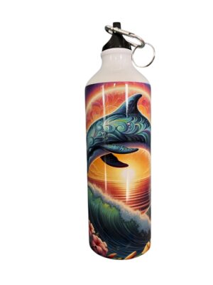 Gourde Artistique - Dauphin & Coucher de Soleil